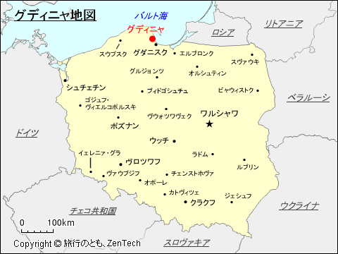 グディニャ地図