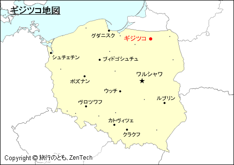 ポーランドにおけるギジツコ地図