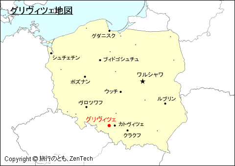 ポーランドにおけるグリヴィツェ地図