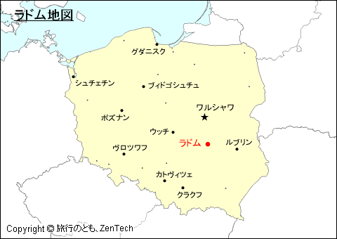 ポーランドにおけるラドム地図