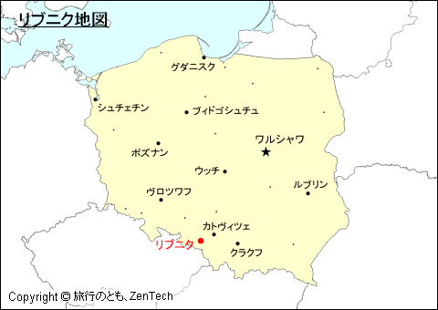 ポーランドにおけるリブニク地図