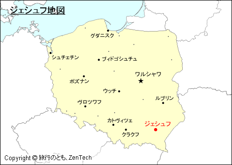 ポーランドにおけるジェシュフ地図
