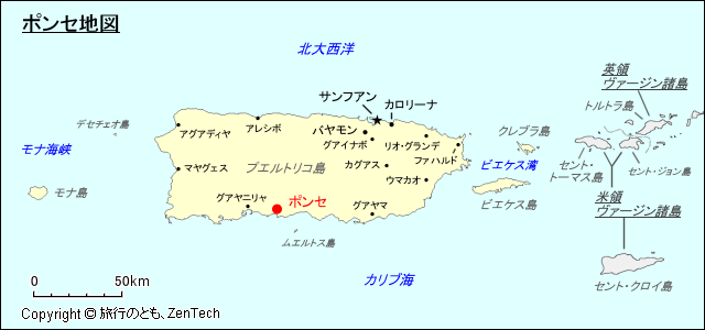 ポンセ地図