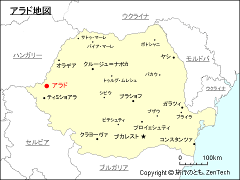 アラド地図