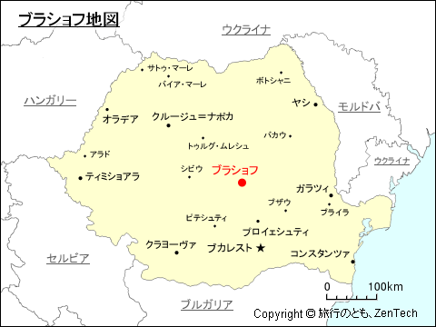 ブラショフ地図