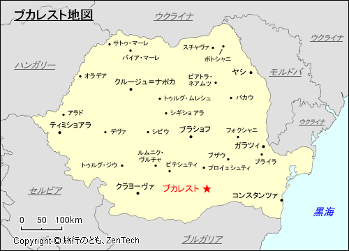 ブカレスト地図