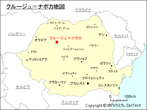 クルージュ＝ナポカ地図