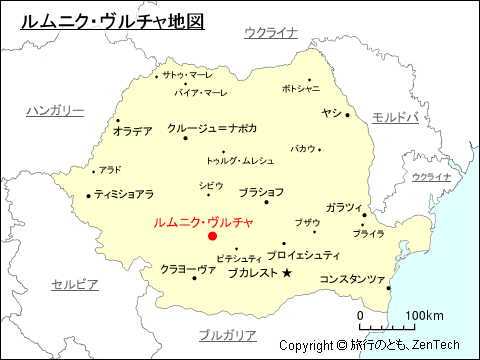 ルムニク・ヴルチャ地図