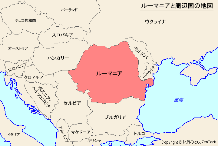 「ルーマニア　地図」の画像検索結果