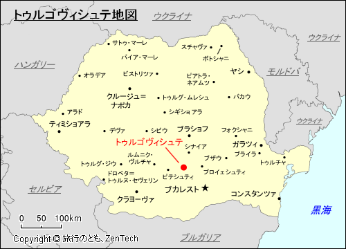 トゥルゴヴィシュテ地図