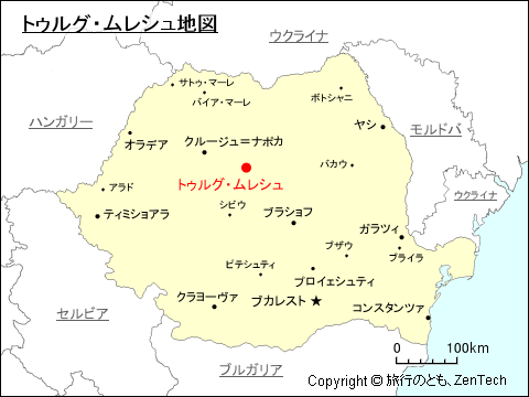 トゥルグ・ムレシュ地図