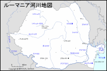 ルーマニア河川地図