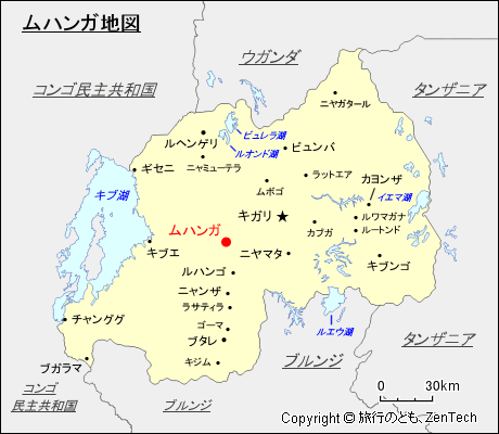 ムハンガ地図