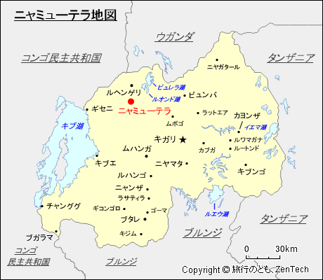 ニャミューテラ地図