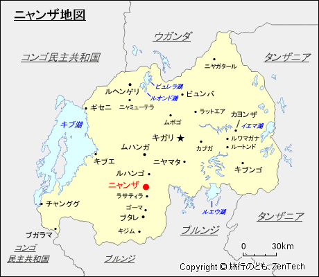 ニャンザ地図