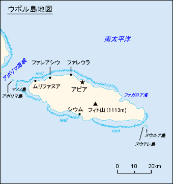 ウポル島地図