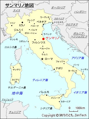 サンマリノ地図