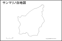 サンマリノ白地図