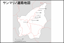 サンマリノ道路地図