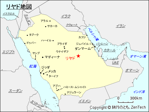 リヤド地図