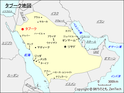 タブーク地図