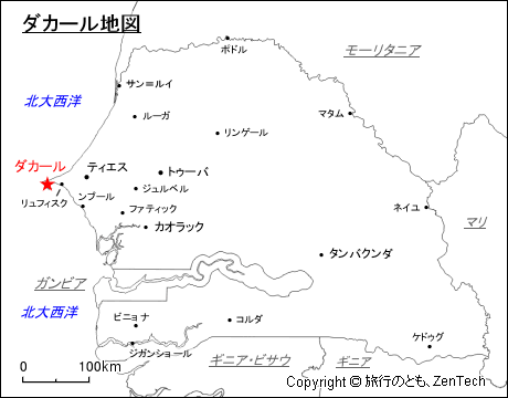 ダカール地図