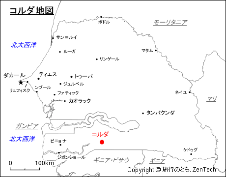 コルダ地図