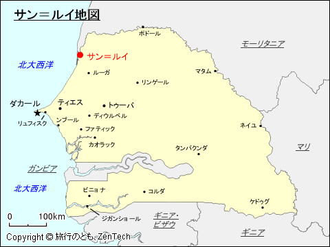 サン＝ルイ地図