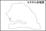 セネガル白地図