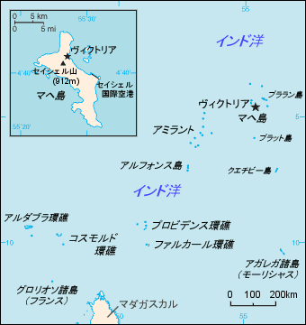 セイシェル地図