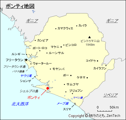 ボンティ地図