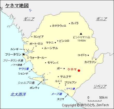 ケネマ地図