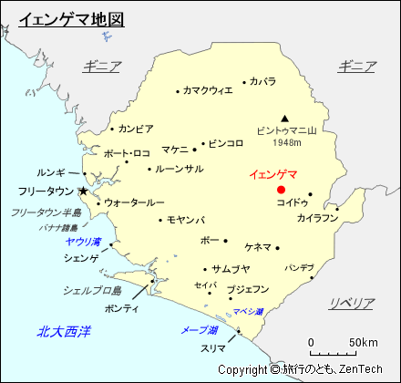 イェンゲマ地図