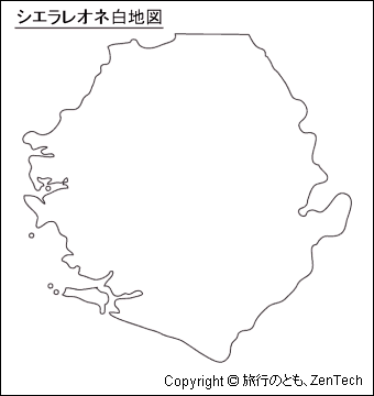 シエラレオネ白地図