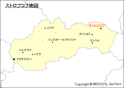 スロバキアにおけるストロプコフ地図