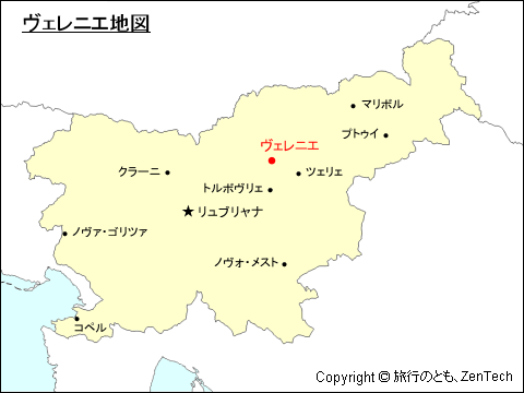 スロベニアにおけるヴェレニエ地図