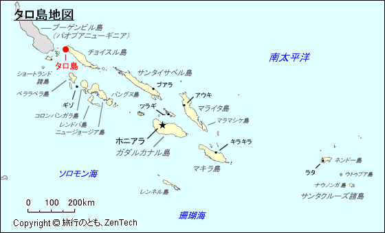 タロ島地図