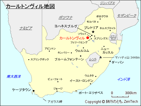 カールトンヴィル地図