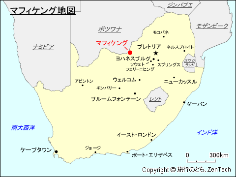 マフィケング地図