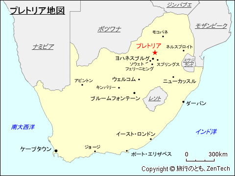 プレトリア地図