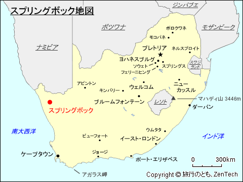 スプリングボック地図