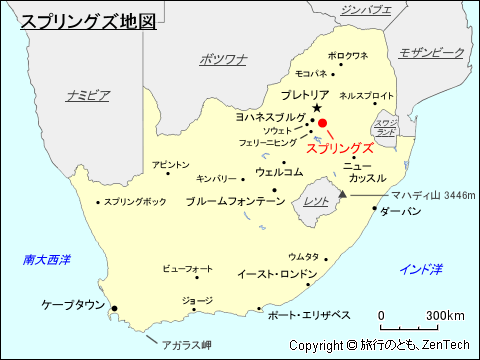 スプリングズ地図