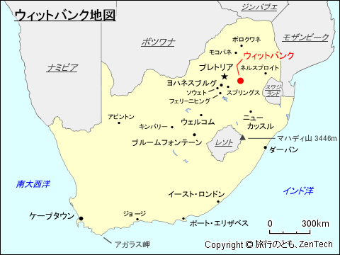 ウィットバンク地図