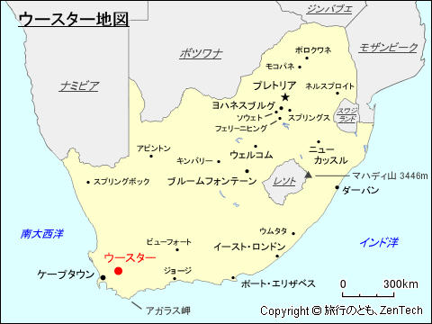 ウースター地図