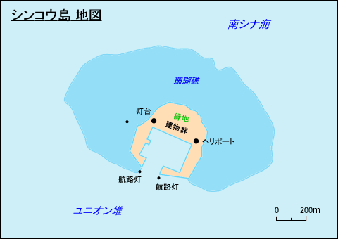 シンコウ島地図