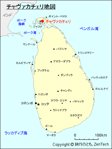 チャヴァカチェリ地図