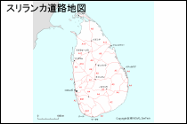 スリランカ道路地図