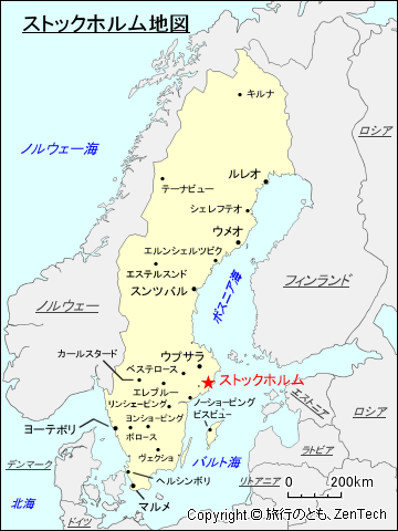 ストックホルム地図