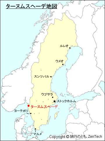 ターヌムスヘーデ地図