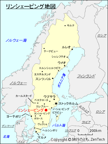 リンシェーピング地図